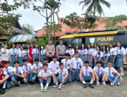 Binmas Polres Minahasa Berikan Pemahaman Kamtibmas di Sekolah-Sekolah