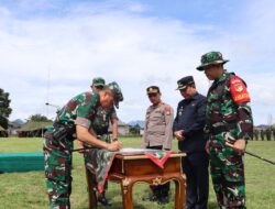 Kapolres Minahasa, Hadiri Upacara Penutupan TMMD di Kakas