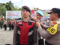 Polres Minahasa Laksanakan Apel Gelar Pasukan OMP Samrat 2024